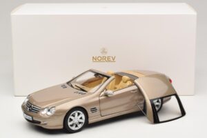 Mercedes SL500 R230 Travertine Beige Norev 1:18 183843 Diecast - image 9 of 9