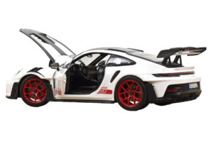 Porsche 911 992 GT3 RS Weissach Package White Pyro Red Norev 1:18 187373 Diecast - image 2 of 3