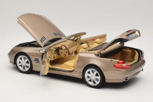 Mercedes SL500 R230 Travertine Beige Norev 1:18 183843 Diecast - image 6 of 9