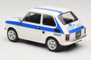 Fiat 126 Castrol Livery White Blue MCG 1:18 MCG18666 Diecast - image 5 of 6