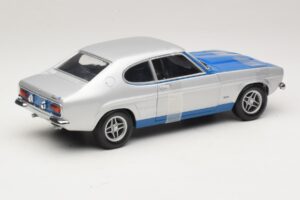 Ford Capri RS2600 Mk1 Silver Blue Minichamps 1:18 150089072 Diecast - image 2 of 6