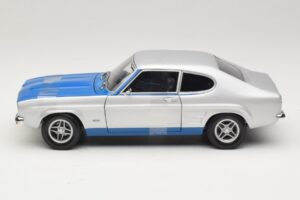 Ford Capri RS2600 Mk1 Silver Blue Minichamps 1:18 150089072 Diecast - image 3 of 6