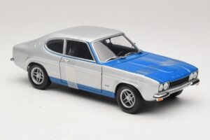 Ford Capri RS2600 Mk1 Silver Blue Minichamps 1:18 150089072 Diecast - image 4 of 6