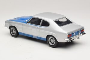 Ford Capri RS2600 Mk1 Silver Blue Minichamps 1:18 150089072 Diecast - image 5 of 6