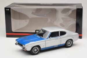 Ford Capri RS2600 Mk1 Silver Blue Minichamps 1:18 150089072 Diecast - image 6 of 6
