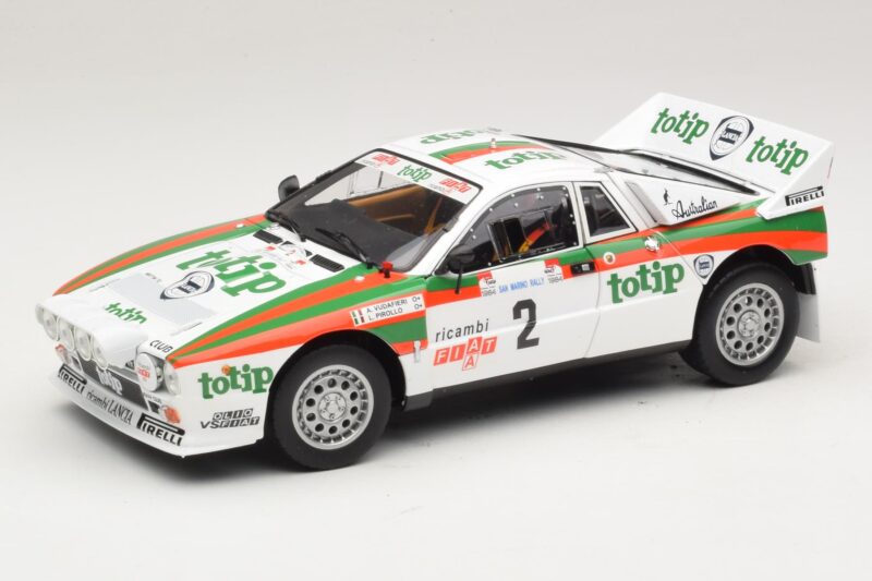 Lancia 037 #2 A. Bettega / M. Perissinot Rally San Marino 1984 Kyosho 1:18 08306F Diecast