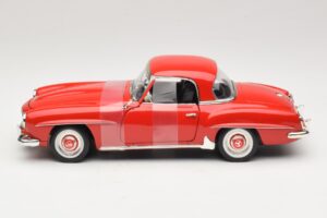 Mercedes 190 SL W121 Coupe Red ERTL 1:18 7465 Diecast - image 3 of 6