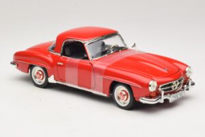Mercedes 190 SL W121 Coupe Red ERTL 1:18 7465 Diecast - image 4 of 6