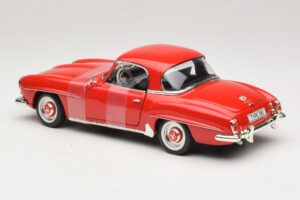 Mercedes 190 SL W121 Coupe Red ERTL 1:18 7465 Diecast - image 5 of 6