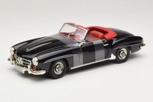 Mercedes 190 SL W121 Roadster Black ERTL 1:18 7464 Diecast