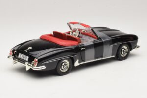 Mercedes 190 SL W121 Roadster Black ERTL 1:18 7464 Diecast - image 2 of 6