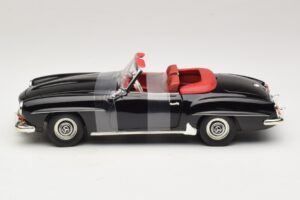 Mercedes 190 SL W121 Roadster Black ERTL 1:18 7464 Diecast - image 3 of 6