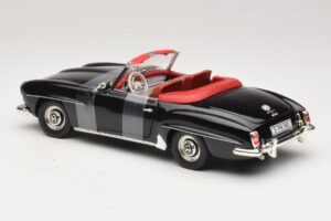 Mercedes 190 SL W121 Roadster Black ERTL 1:18 7464 Diecast - image 5 of 6
