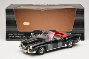 Mercedes 190 SL W121 Roadster Black ERTL 1:18 7464 Diecast - image 6 of 6