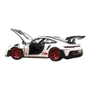 Porsche 911 992 GT3 RS Weissach Package White Pyro Red Norev 1:18 187373 Diecast - image 2 of 3