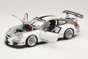 Porsche 911 997 GT3 Cup White With Stripes 2008 Minichamps 1:18 WAP0210130C Diecast - image 2 of 8