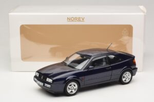 Volkswagen Corrado VR6 Aqua Blue Metallic Limited Edition Norev 1:18 188660 Diecast - image 8 of 8