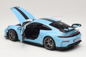 Porsche 911 992.2 GT3 Weissach Package Gulf Blue Norev 1:18 187000 Diecast - image 5 of 8