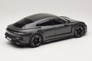Porsche Taycan Turbo S Slate Grey Neo Norev 1:18 187654 Diecast - image 3 of 8
