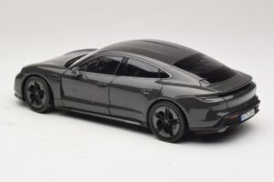 Porsche Taycan Turbo S Slate Grey Neo Norev 1:18 187654 Diecast - image 7 of 8