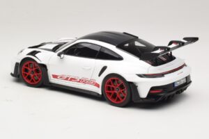Porsche 911 992 GT3 RS Weissach Package White Pyro Red Norev 1:18 187373 Diecast - image 7 of 8