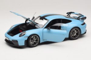 Porsche 911 992.2 GT3 Weissach Package Gulf Blue Norev 1:18 187000 Diecast - image 2 of 8