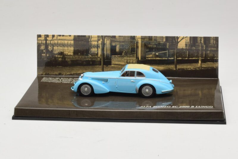 Alfa Romeo 8C 2900B Lungo Light Blue Minichamps 1:43 436120420 Diecast