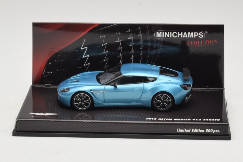 Aston Martin V12 Zagato Alba Blue Minichamps 1:43 437137222 Diecast