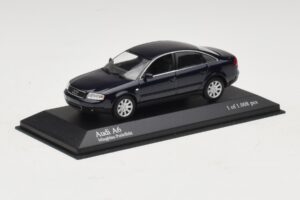 Audi A6 C5 Blue Metallic Minichamps 1:43 430010201 Diecast - image 2 of 4