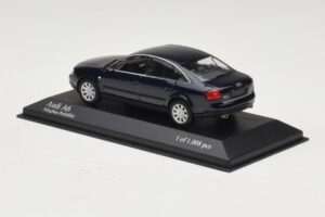 Audi A6 C5 Blue Metallic Minichamps 1:43 430010201 Diecast - image 3 of 4