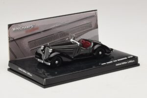 Audi Front 225 Roadster Black Minichamps 1:43 437019131 Diecast - image 2 of 5
