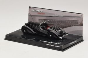 Audi Front 225 Roadster Black Minichamps 1:43 437019131 Diecast - image 3 of 5
