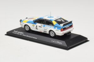 Audi Quattro #4 S. Blomqvist / B. Cederberg Rally Sweden Winner 1982 Minichamps 1:43 430821904 Diecast - image 3 of 4