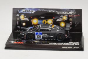 Audi R8 LMS GT3 #100 M. Ekstrom / O. Jarvis Abt Sportsline 24 Hours of Nurburgring 2010 Minichamps 1:43 437101900 Diecast