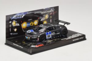 Audi R8 LMS GT3 #100 M. Ekstrom / O. Jarvis Abt Sportsline 24 Hours of Nurburgring 2010 Minichamps 1:43 437101900 Diecast - image 2 of 5