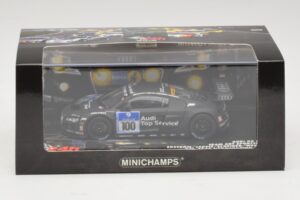 Audi R8 LMS GT3 #100 M. Ekstrom / O. Jarvis Abt Sportsline 24 Hours of Nurburgring 2010 Minichamps 1:43 437101900 Diecast - image 5 of 5