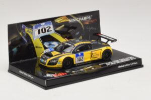 Audi R8 LMS GT3 #102 H-J. Stuck / H. Heyer Black Falcon 24 Hours of Nurburgring 2010 Minichamps 1:43 437101912 Diecast - image 2 of 5