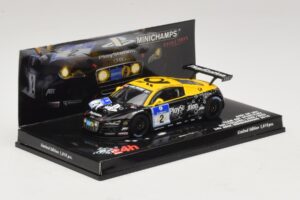 Audi R8 LMS GT3 #2 24 Hours of Nurburgring 2010 Minichamps 1:43 437101902 Diecast - image 2 of 5