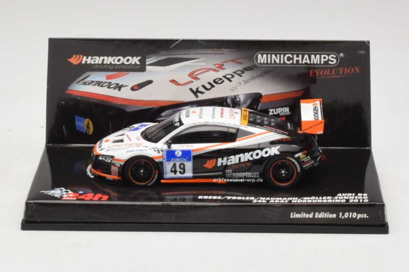Audi R8 LMS GT3 #49 Krebs / Vogler Hankook 24 Hours of Nurburgring 2010 Minichamps 1:43 437101949 Diecast