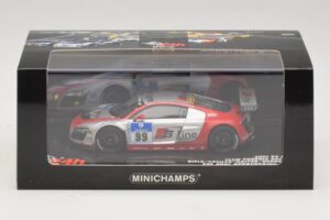 Audi R8 LMS GT3 #99 F. Biela / M. Fassler Phoenix Racing 24 Hours of Nurburgring 2010 Minichamps 1:43 437101999 Diecast - image 5 of 5