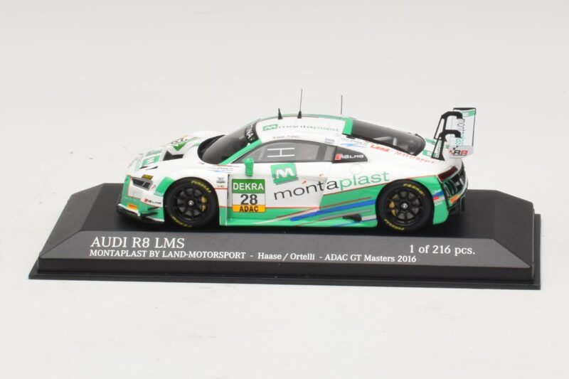 Audi R8 LMS Montaplast By Land-Motorsport #28 C. Haase / S. Ortelli ADAC GT Masters 2016 Minichamps 1:43 437161198 Diecast