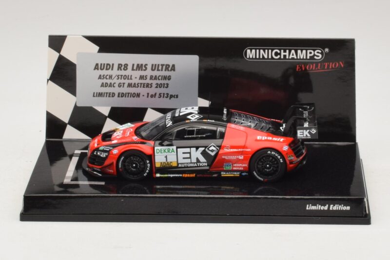 Audi R8 LMS Ultra #1 EK S. Asch / Stoll ADAC GT Masters 2013 Minichamps 1:43 Audi R8 LMS Ultra #1 EK S. Asch / Stoll ADAC GT Masters 2013 Minichamps 1:43 437130101 Diecast