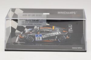 Audi R8 LMS Ultra #29 Team WRT Sandstorm L. Vanthoor 24 Hours of Nurburgring 2013 Minichamps 1:43 437130129 Diecast - image 4 of 5