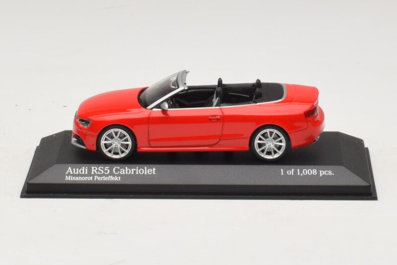 Audi RS5 B8 Cabriolet Red Minichamps 1:43 Audi RS5 B8 Cabriolet Red Minichamps 1:43 410011230 Diecast