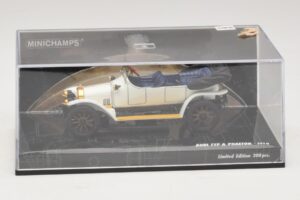 Audi Typ A Phaeton White Blue Minichamps 1:43 437019032 Diecast - image 4 of 5