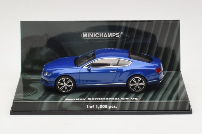 Bentley Continental GT V8 Blue Metallic Minichamps 1:43 436139982 Diecast