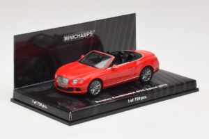 Bentley Continental GTC Speed Red Minichamps 1:43 436139061 Diecast - image 2 of 4