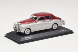 Bentley S2 Silver Red Minichamps 1:43 403139953 Diecast - image 2 of 4
