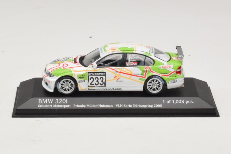 BMW 320i E46 #233 A. Priaulx / J. Muller Schubert Motorsport VLN Nurburgring 2005 Minichamps 1:43 400052433 Diecast