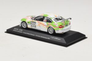 BMW 320i E46 #233 A. Priaulx / J. Muller Schubert Motorsport VLN Nurburgring 2005 Minichamps 1:43 400052433 Diecast - image 3 of 4